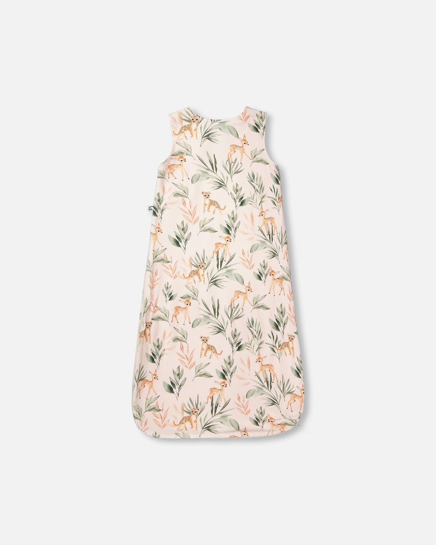 Organic Cotton Jersey Muslin Sleep Sack Peach Deer Print