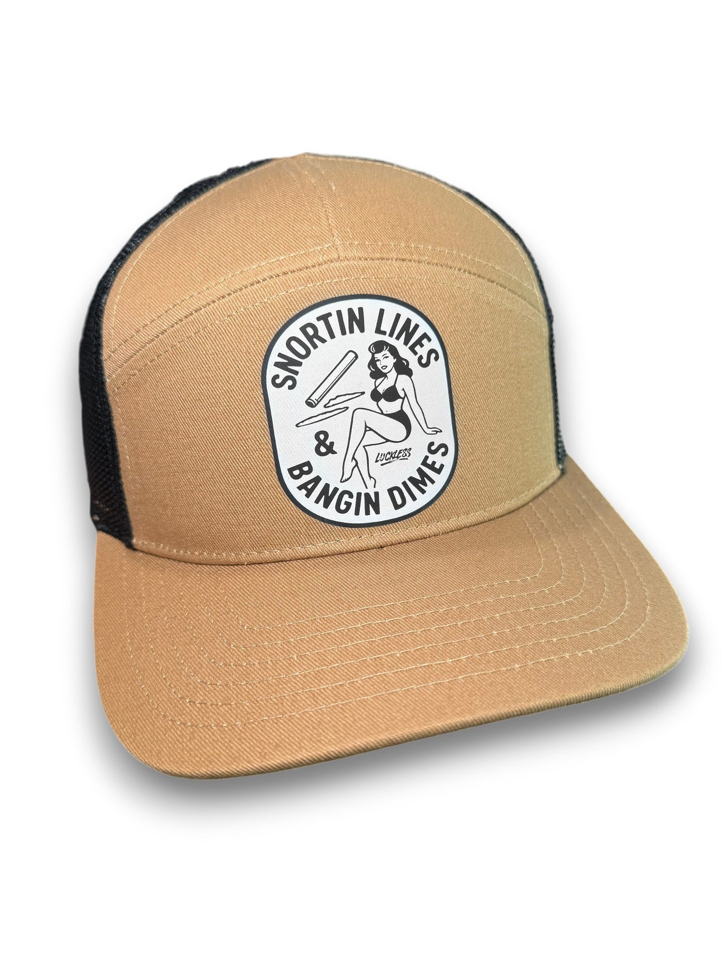 Lines and Dimes 7 Panel Snapback Hat