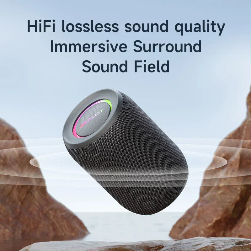Bluetooth Speaker With Waterproof (Black)